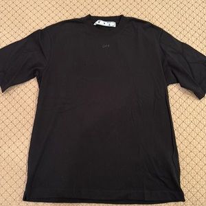 Men’s Classic Off-White TShirt Black- Size Medium Authentic